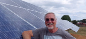 Steve Thomas and solar panels