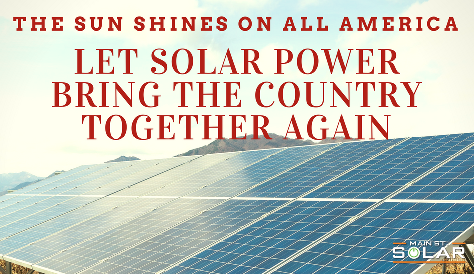 Solar Brings America together